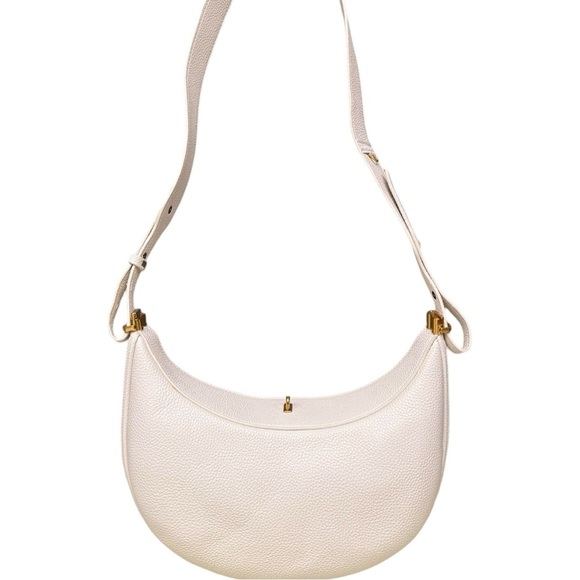Songmont Luna Vegan Leather Hobo Bag - Ivory, Size Medium - Picture 3 of 16